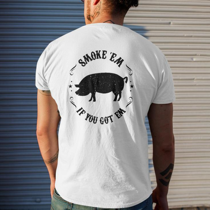 Accessory Pitmaster Dad Bbq Smoking Pig Smoker Mens Back Print T-shirt Gifts for Him