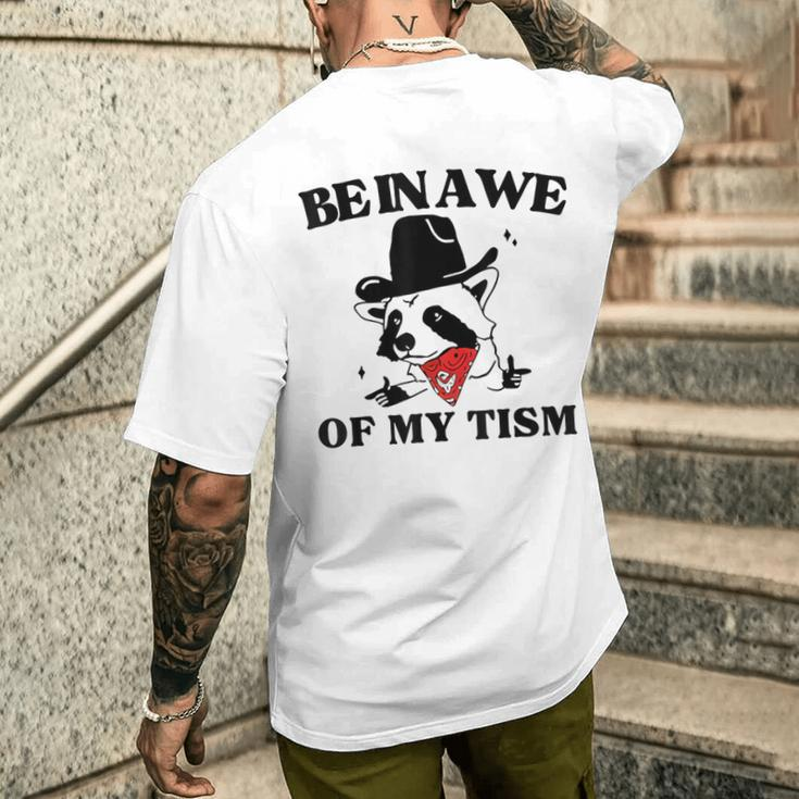 Be In Awe Of My 'Tism Men's T-shirt Back Print Gifts for Him