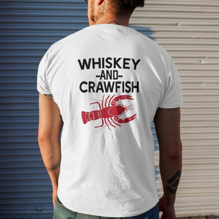 Whiskey And Crawfish Mens Back Print T-shirt Gifts for Him