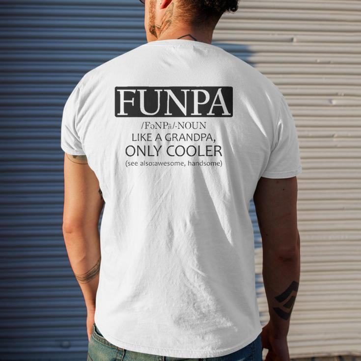 Funpa Like Grandpa Only Cooler Mens Back Print T-shirt Gifts for Him