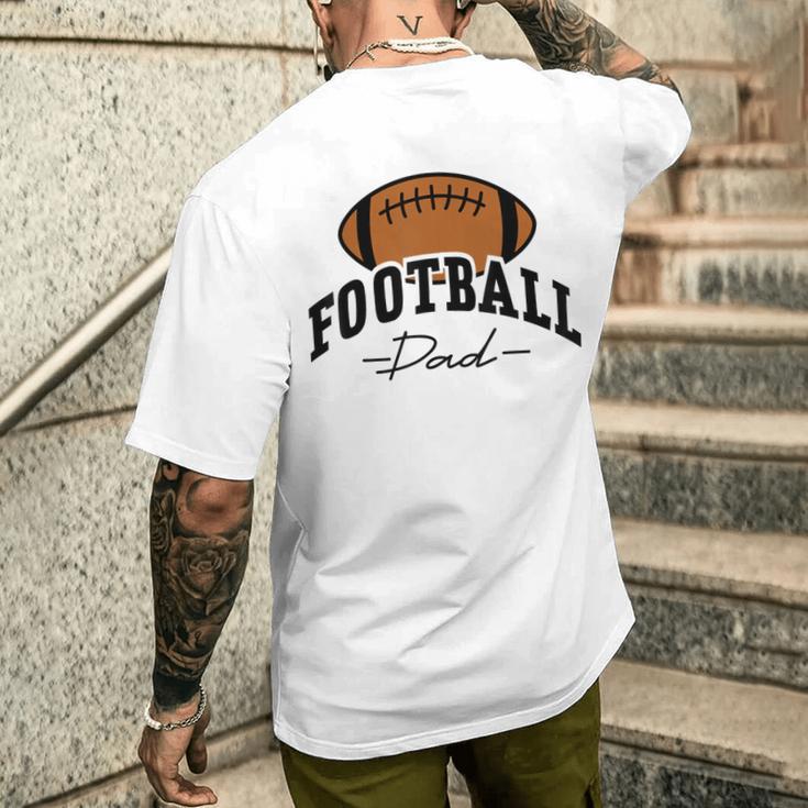 Fußball Papa Für Ihn Männer Familie Matching Spieleratertag T-Shirt mit Rückendruck Geschenke für Ihn