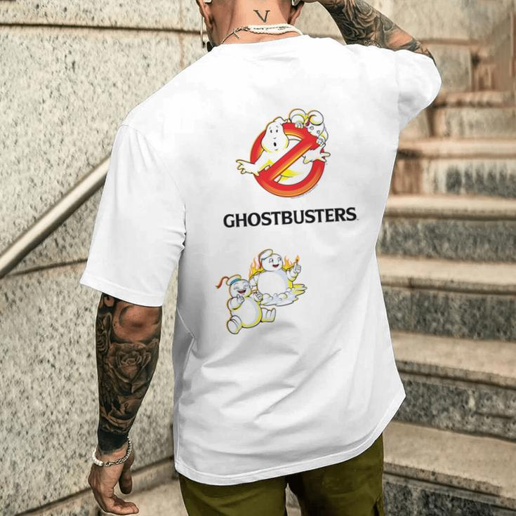 Ghostbusters Frozen Empire No Ghost Stay Puft Gray T-Shirt mit Rückendruck Geschenke für Ihn