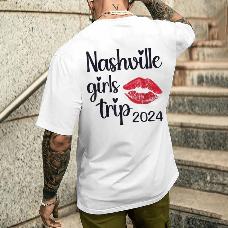 Girls Trip Nashville 2024 Weekend Birthday Party Women Men's T-shirt Back Print Gifts for Him