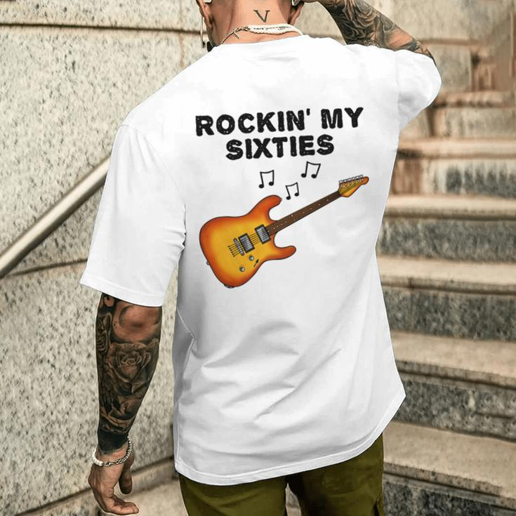 Gitarrist 60 Geburtstag E-Gitarre T-Shirt mit Rückendruck Geschenke für Ihn