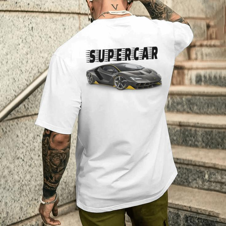 Great Italian Supercar T-Shirt mit Rückendruck Geschenke für Ihn