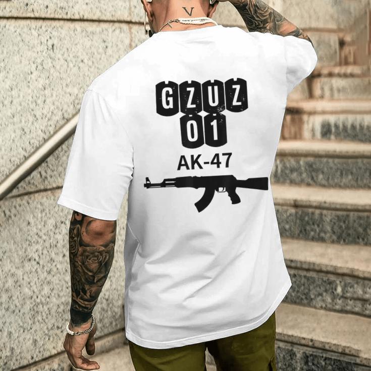 Gzuz 01 Ak-47 T-Shirt mit Rückendruck Geschenke für Ihn