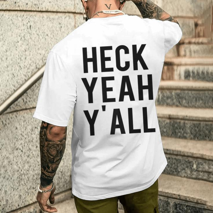 Heck Yeah Y'all Men's T-shirt Back Print Funny Gifts