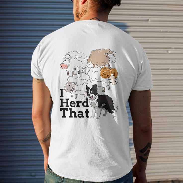I Herd That Sheep Dog Christmas Dog For Dog Owners Dog Mens Back Print T-shirt Gifts for Him