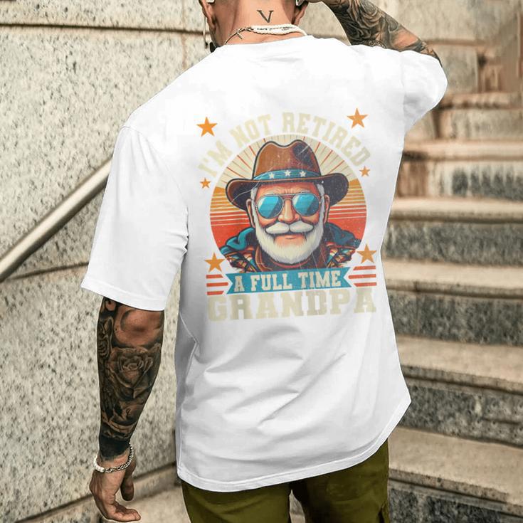 Ich Bin Nicht Im Ruhestand Ich Bin Einollzeit-Opa Lustiger Papa Im Ruhestand Raglan T-Shirt mit Rückendruck Geschenke für Ihn