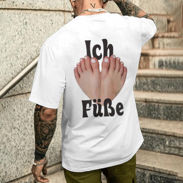 Ich Liebe Füße Lustiges T-Shirt mit Rückendruck Geschenke für Ihn