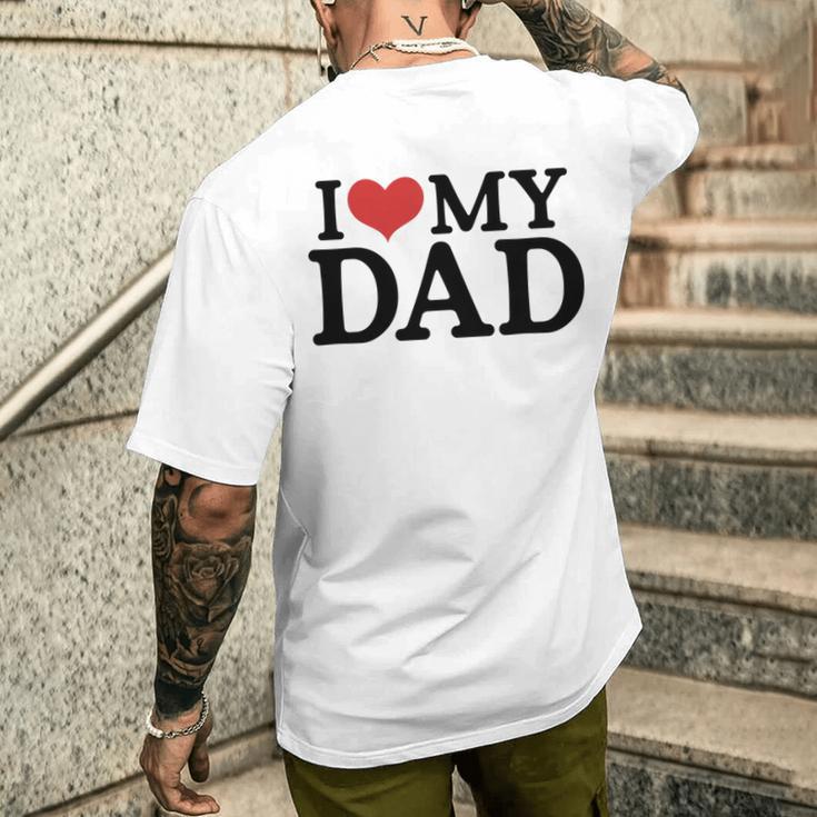 Ich Liebe Meinenateratertag Besterater Aller Zeiten Für Papa-Liebhaber T-Shirt mit Rückendruck Geschenke für Ihn