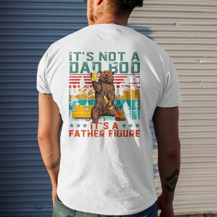 It's Not A Dad Bod It's Father Figure Bear Beer Lover Mens Back Print T-shirt Gifts for Him