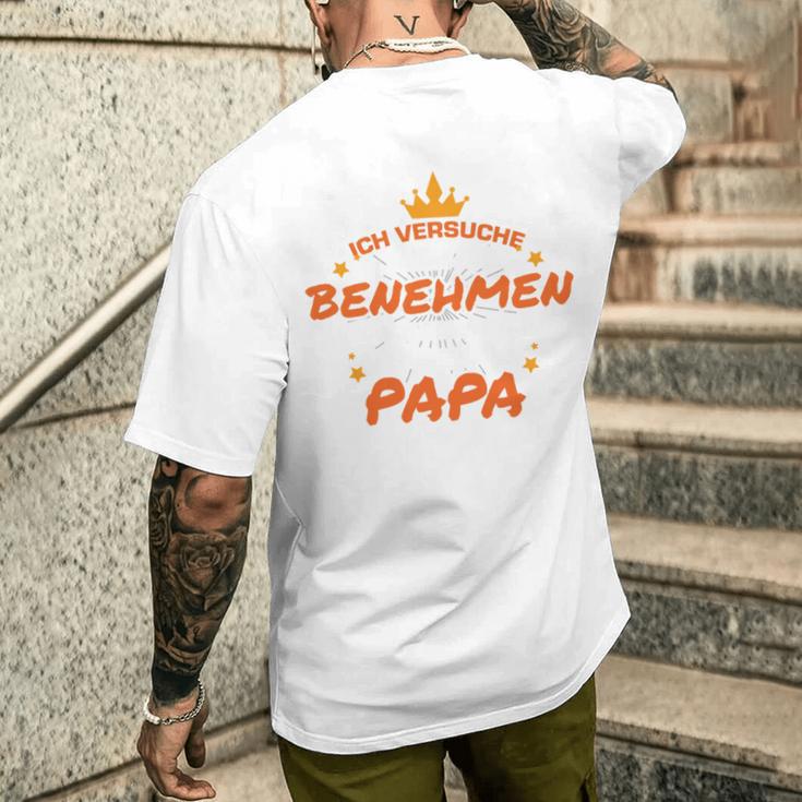 Kind Ich Komme Nach Meinem Papa T-Shirt mit Rückendruck Geschenke für Ihn