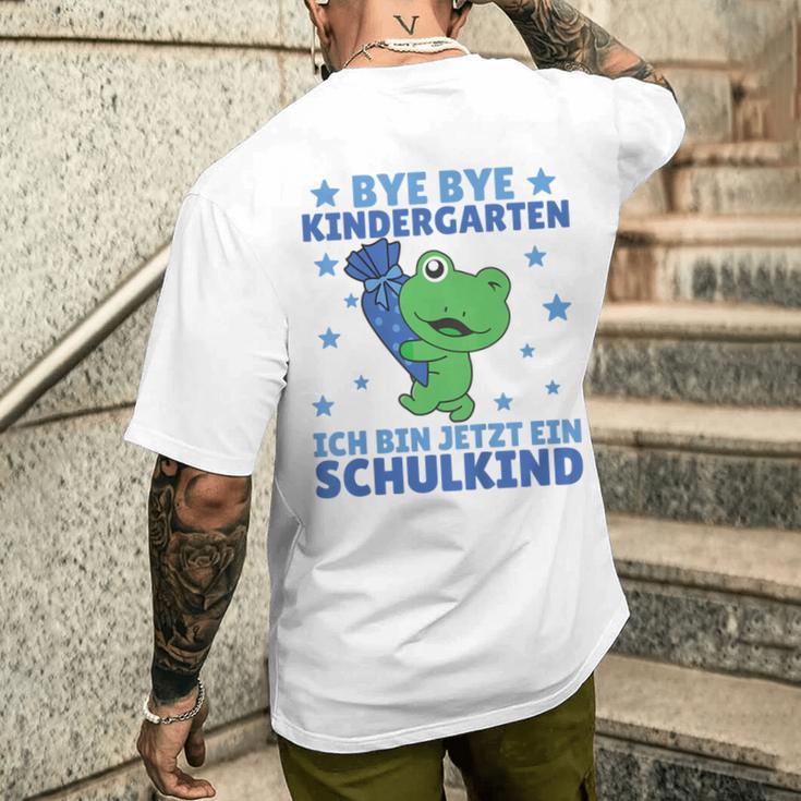 Kinder Bye Kindergarten Ich Bin Jetzt Ein Schulkind Frog T-Shirt mit Rückendruck Geschenke für Ihn