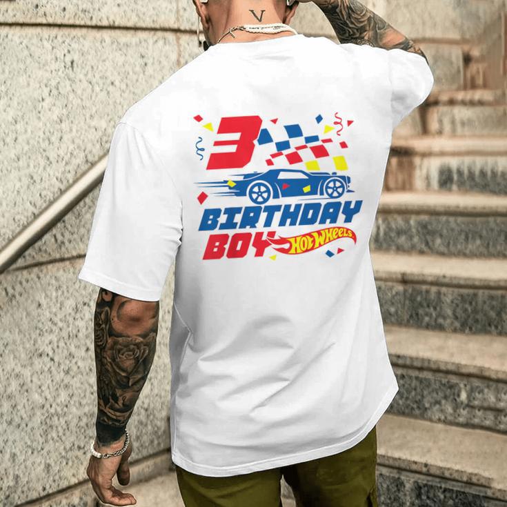 Kinder Hot Wheels – Junge Zum 3 Geburtstag T-Shirt mit Rückendruck Geschenke für Ihn