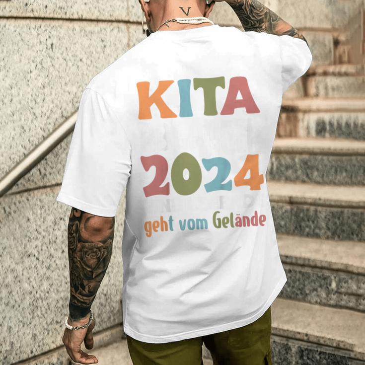 Kinder Kindertagesstätte Abschied Kinder Kita Abgänger 2024 T-Shirt mit Rückendruck Geschenke für Ihn