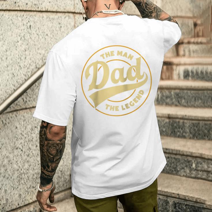 Lustiger Lustigeratertag Papa Pops Daddy Da Raglan T-Shirt mit Rückendruck Geschenke für Ihn