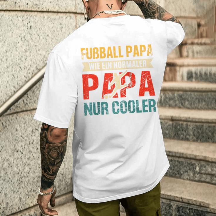 Lustiges Fußball Papa Perfekte Für Fußballliebhaberatertag Raglan T-Shirt mit Rückendruck Geschenke für Ihn