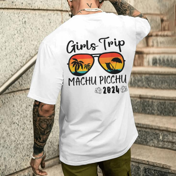 Machu Picchu Peru Girls Trip 2024 Men's T-shirt Back Print Gifts for Him