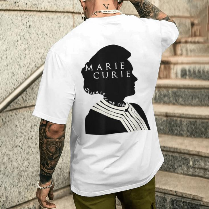 Marie Curie Science Chemie T-Shirt mit Rückendruck Geschenke für Ihn
