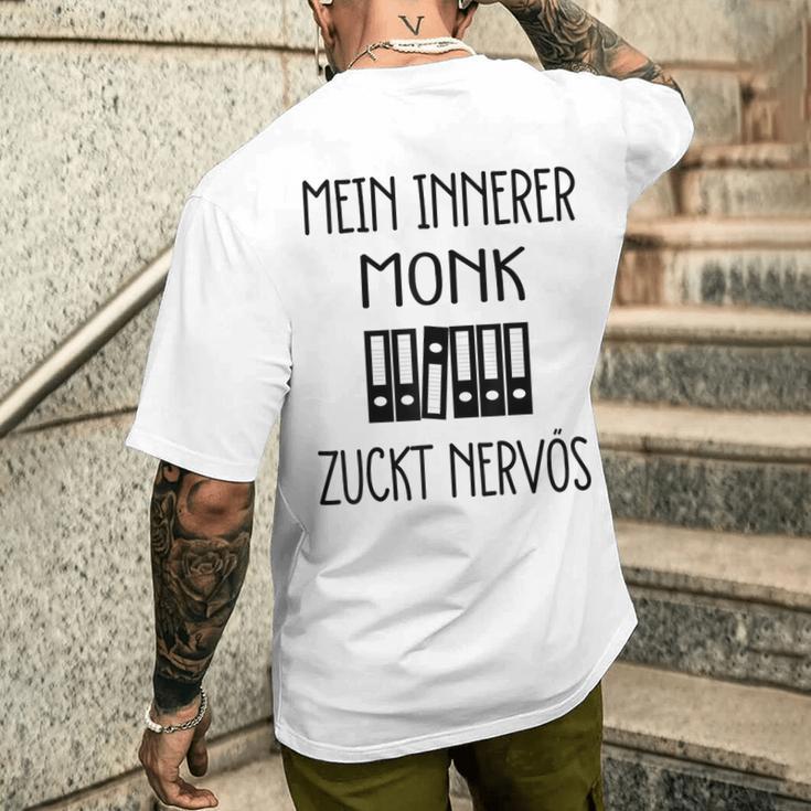 Mein Innerer Monk Zuckt Nervös T-Shirt mit Rückendruck Geschenke für Ihn