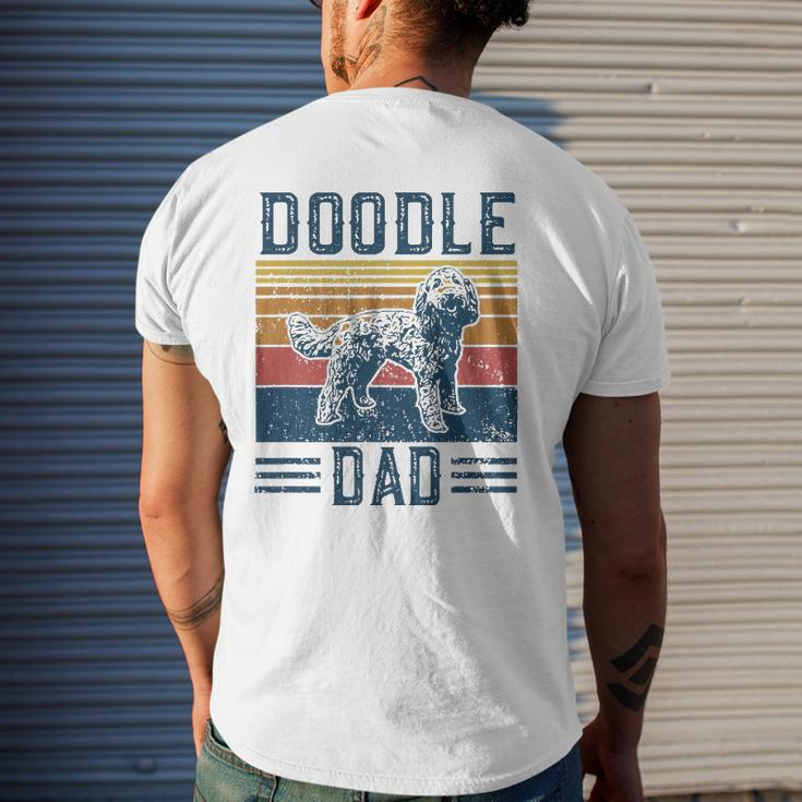 Mens Vintage Doodle Dad Aussie Doodle & Goldendoodle Mens Back Print T-shirt Gifts for Him