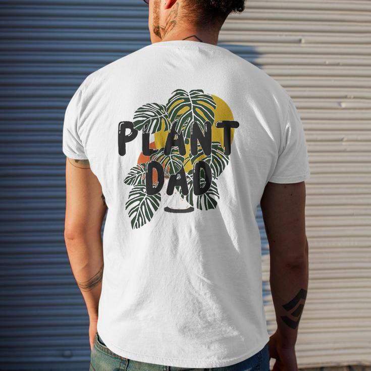 Mens Plant Dad Plant Lover Mens Back Print T-shirt Gifts for Him
