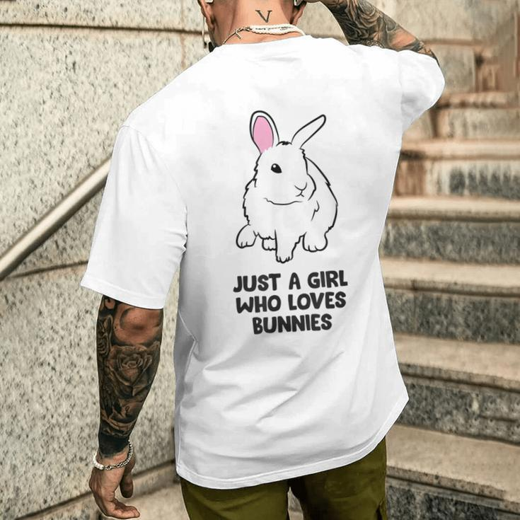 Nur Ein Mädchen Das Hasen Liebt T-Shirt mit Rückendruck Geschenke für Ihn