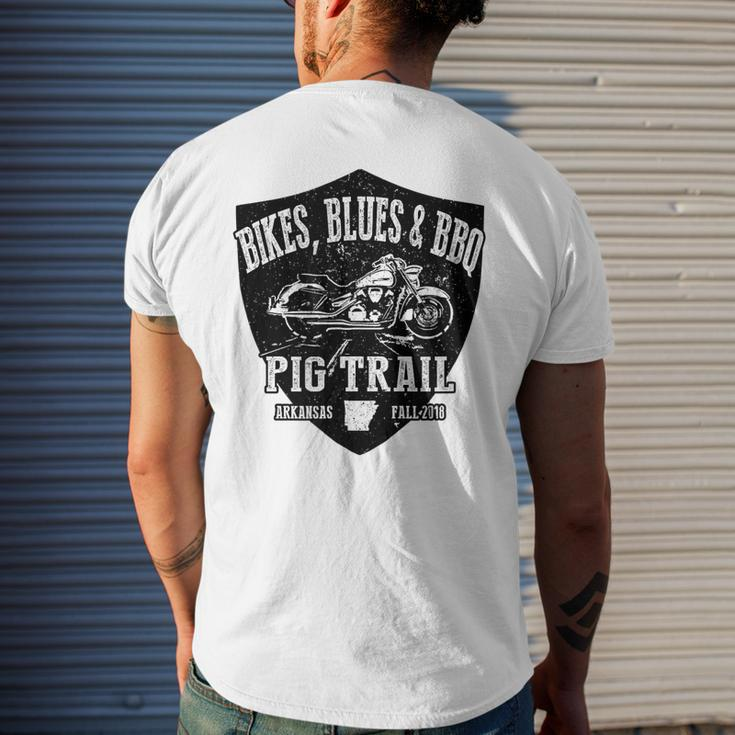 Official Pig Trail Bikes Blues Bbq Motorcycle Mens Back Print T-shirt Gifts for Him