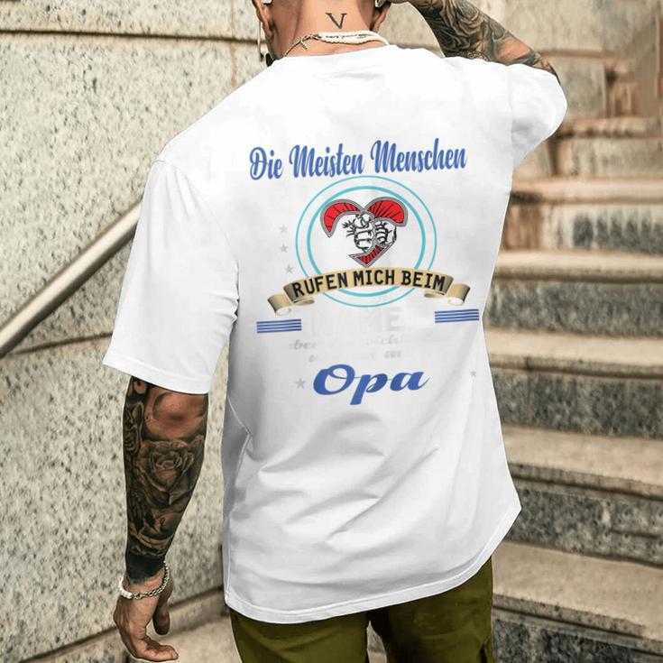 Opa Atertag Papa Stolzer Grossvater Geschenk Kapuzenjacke T-Shirt mit Rückendruck Geschenke für Ihn