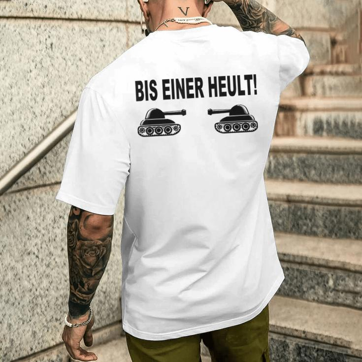 Panzerfahrer Gamer Kurzärmliges Herren-T-Kurzärmliges Herren-T-Shirt Bis Einer Heult, Grün für Gaming-Fans Geschenke für Ihn