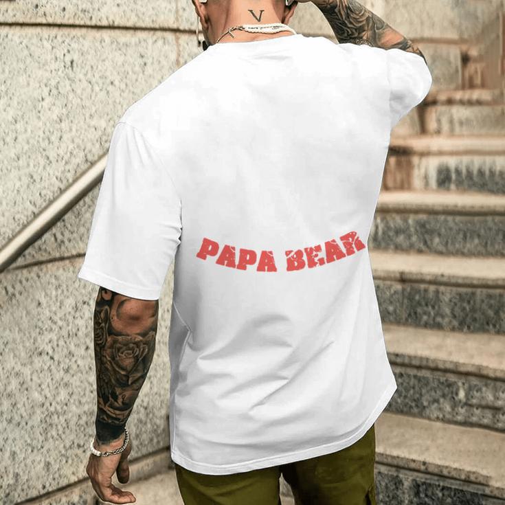 Papa Bär König Dad Stolzer Daddy Familie Legende Mann T-Shirt mit Rückendruck Geschenke für Ihn