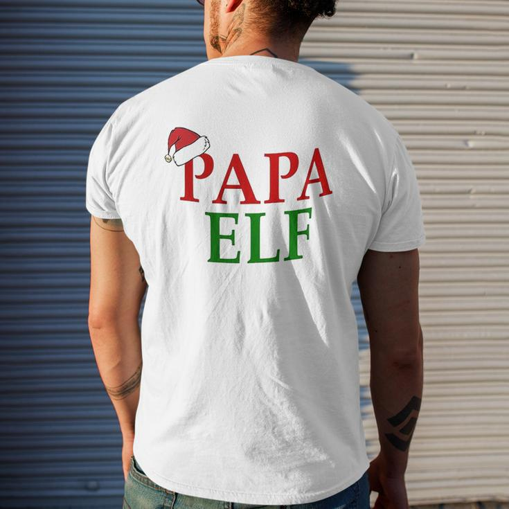 Papa Elf Dad Christmas For Dad Good For Dad Mens Back Print T-shirt Gifts for Him