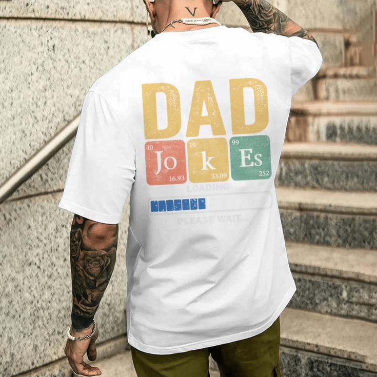 Papa- Papa Witze Loading Regelmäßigatertag T-Shirt mit Rückendruck Geschenke für Ihn