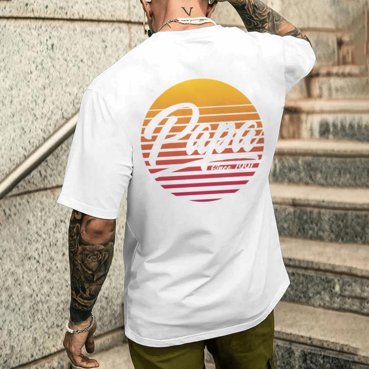 Papa Seit 1991 30 Geburtstag 30 Jahre Als Papa T-Shirt mit Rückendruck Geschenke für Ihn