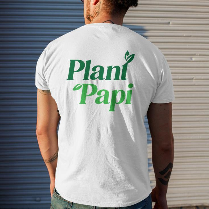Plant Papi Dad Father's Day Plants Lover Mens Back Print T-shirt Gifts for Him