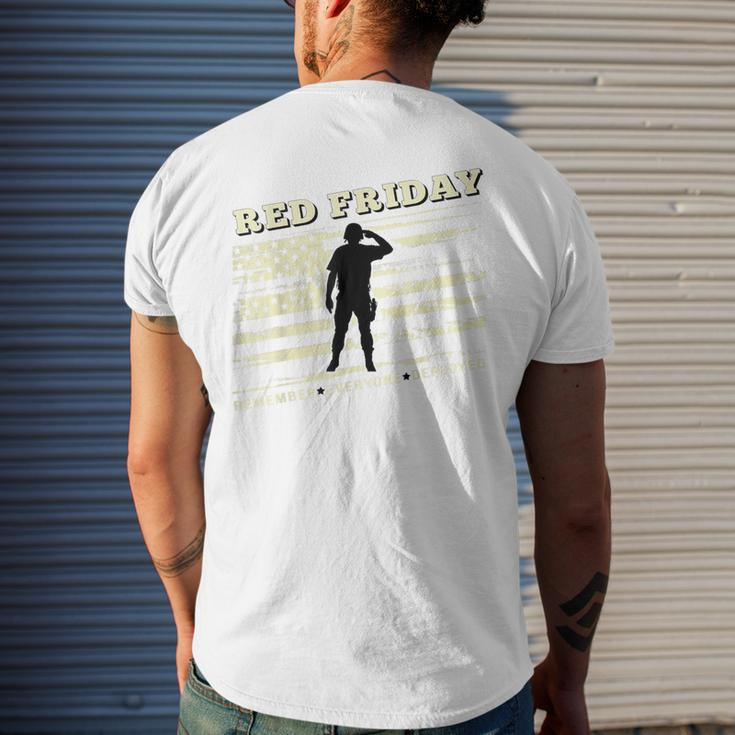 Remember Everyone Deployed Veteran Men's T-shirt Back Print Funny Gifts
