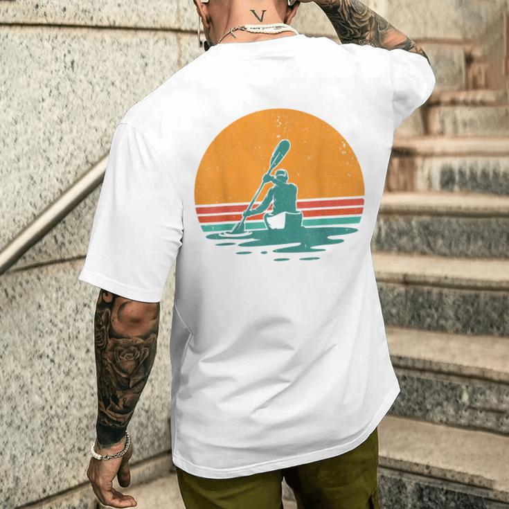 Retro Kayak T-Shirt mit Rückendruck Geschenke für Ihn