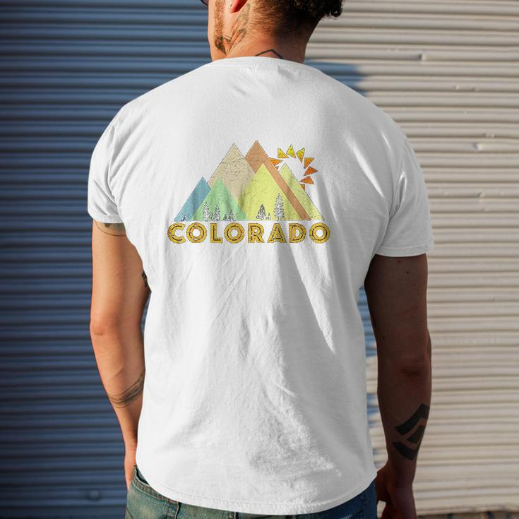 Retro Vintage Colorado Mens Back Print T-shirt Gifts for Him