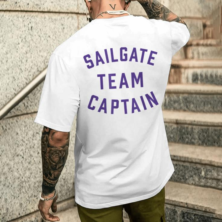 Sailgate Captain Washington Men's T-shirt Back Print Gifts for Him