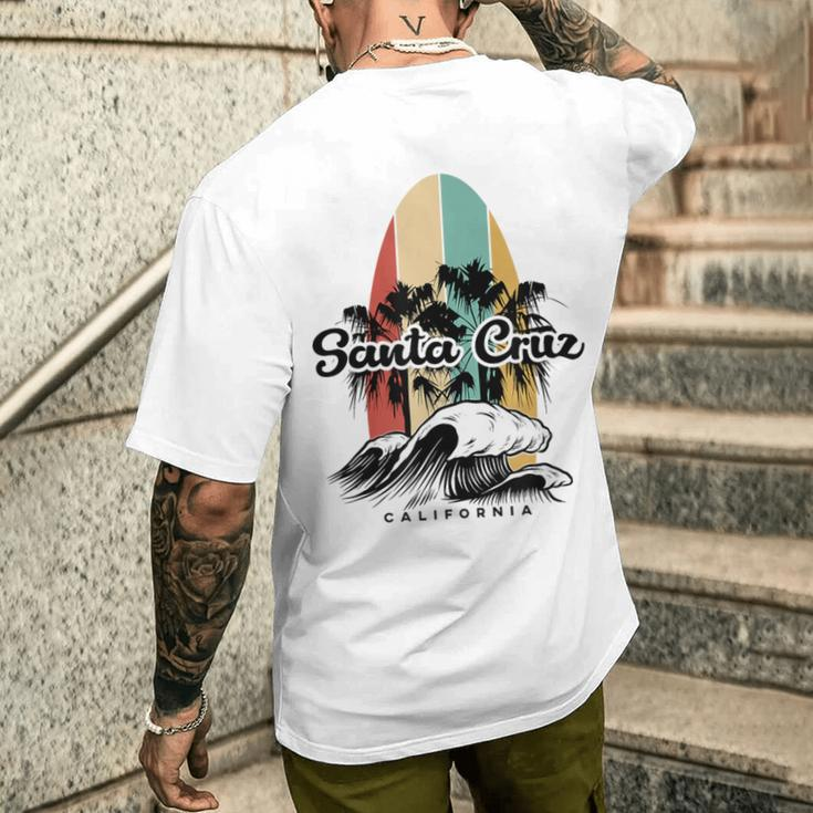 Santa Cruz California Vintage Retro T-Shirt mit Rückendruck Geschenke für Ihn