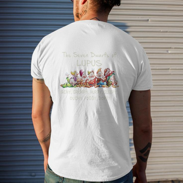 The Seven Dwarfs Of Lupus Achy Grumpy Hurty Sleepy Ouchy Foggy Dopey Shirt Mens Back Print T-shirt Gifts for Him