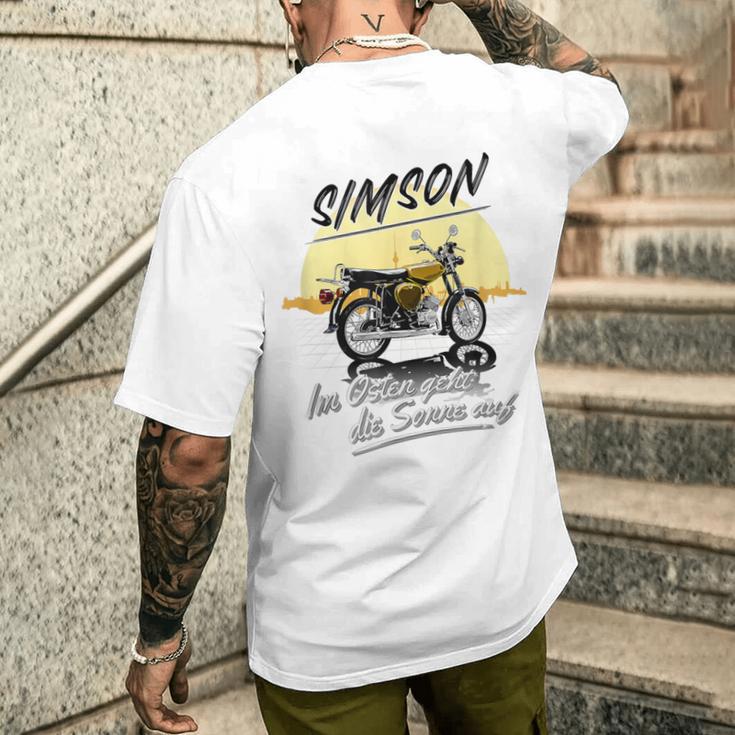 Simson Im Osten Geht Die Sonne Auf Gray T-Shirt mit Rückendruck Geschenke für Ihn