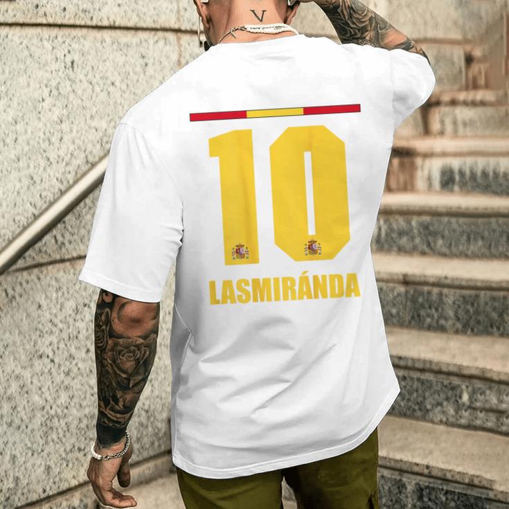 Spain Sauf Jersey Lasmiranda Sun Name T-Shirt mit Rückendruck Geschenke für Ihn