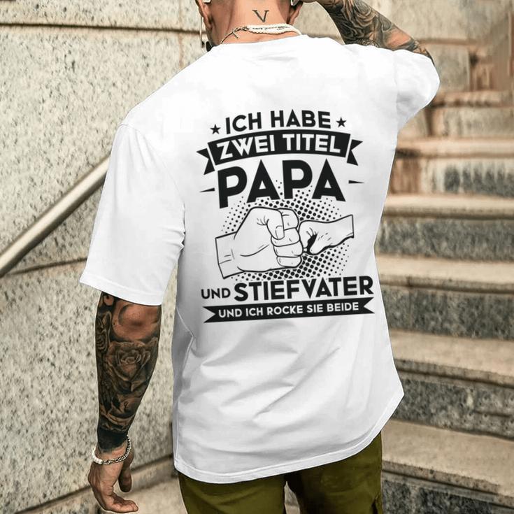 Stiefvater Stiefpapa Papa T-Shirt mit Rückendruck Geschenke für Ihn