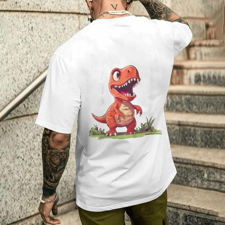 T-Rex 2Nd Birthday Dino Ich Bin Schon 2 Jahre Alt German Langu T-Shirt mit Rückendruck Geschenke für Ihn