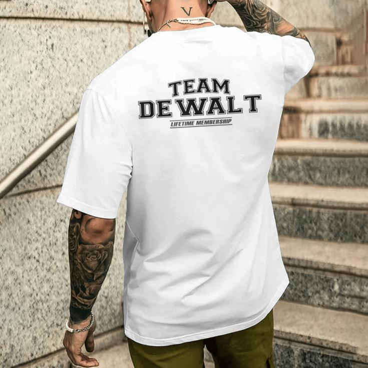 Team Dewalt Proud Family Surname Last Name Men's T-shirt Back Print Gifts for Him