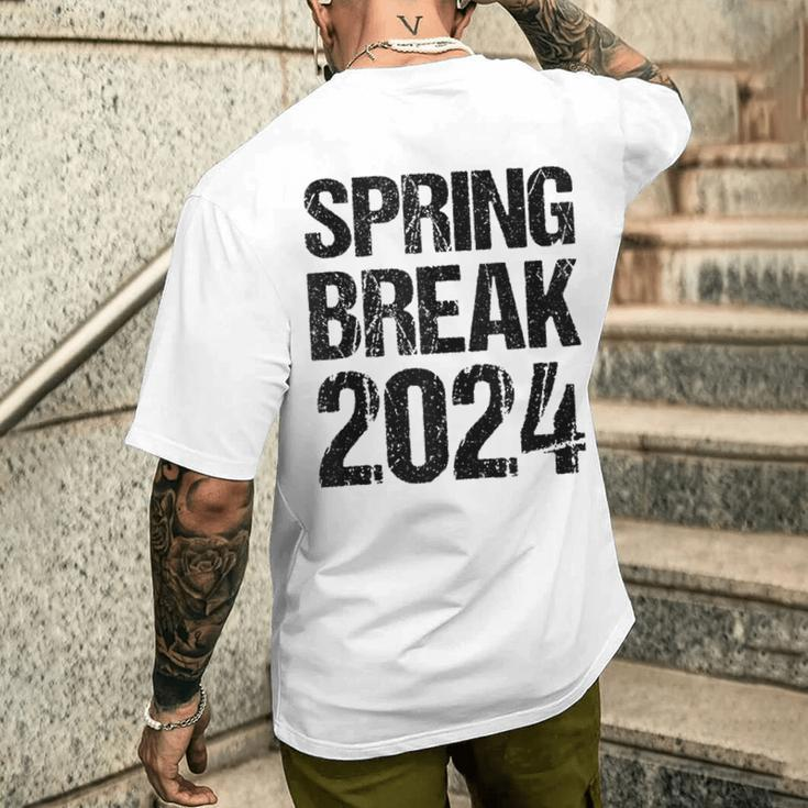 Vintage Spring Break 2024 Spring Break Teacher Men's T-shirt Back Print Gifts for Him