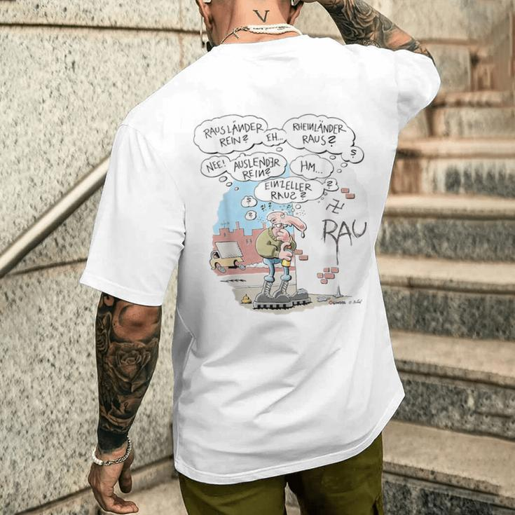Werner Eineller Raus T-Shirt mit Rückendruck Geschenke für Ihn