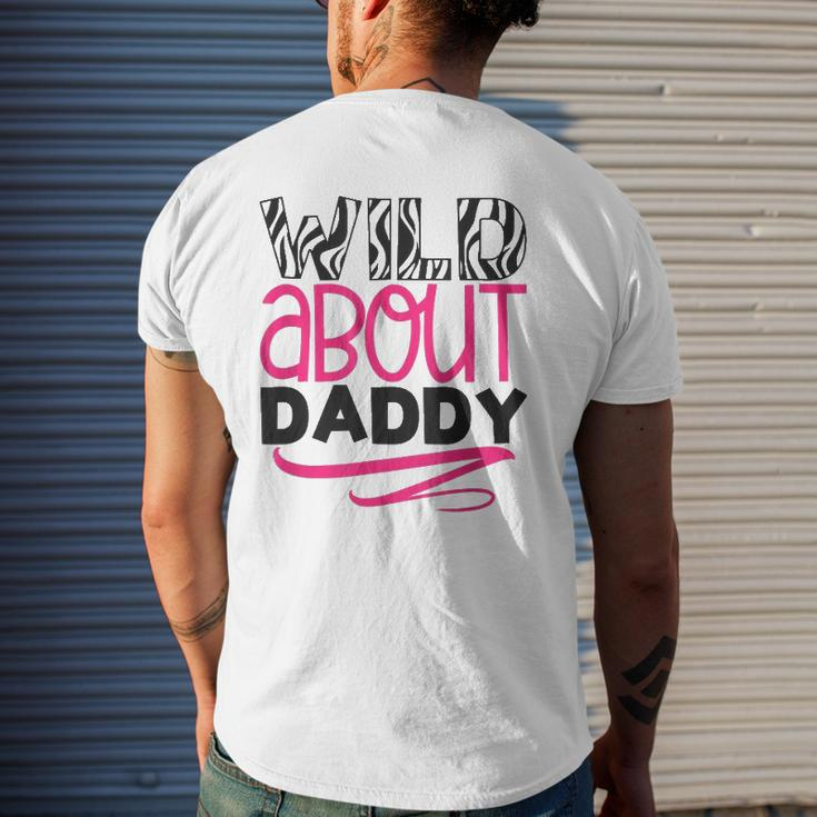 Wild About Daddy Daughter Love Mens Back Print T-shirt Gifts for Him
